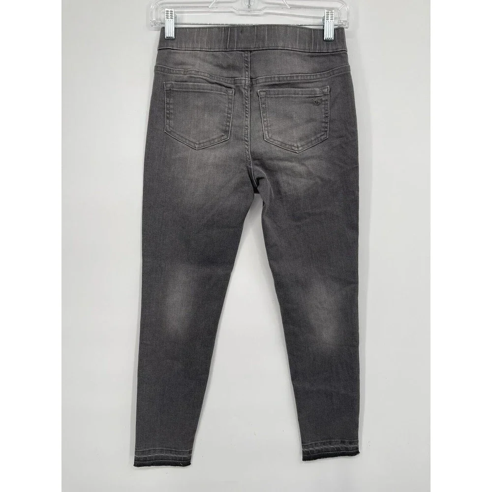 Justice 12 Denim Leggings Kids Grey NEW Distressed‎ Frayed Hem Jeggings